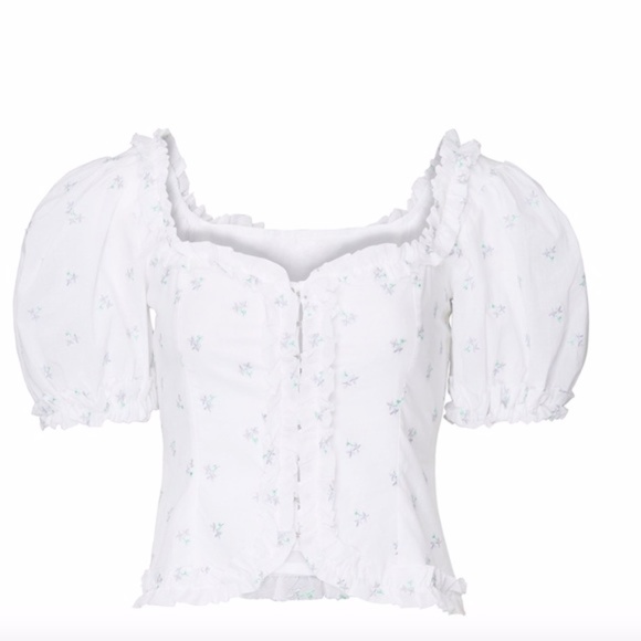 NEW For Love and Lemons Delilah Crop Top ⚡ - Picture 8 of 16